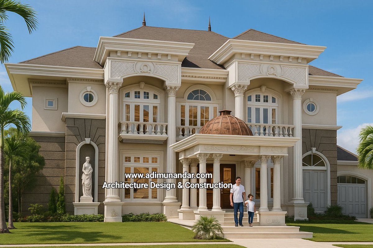 adimunandar_sby's tweet image. Desain arsitektur &amp;amp; pembangunan rumah klasik 2 lantai di Pakuwon Indah Surabaya #arsitektur #kos #bangunan2lantai #kontraktor #jakarta #surabaya #rumahklasik #pakuwon