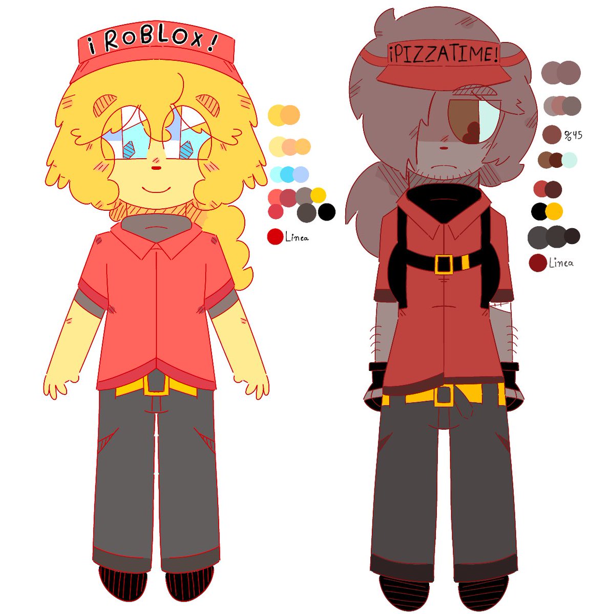 Scarletagui1's tweet image. Porfin termine estas referencias para así hacer dibujos entre ellos (o también bocetos) 
#glorypizza #drawing #art #pizzaguy #elliot