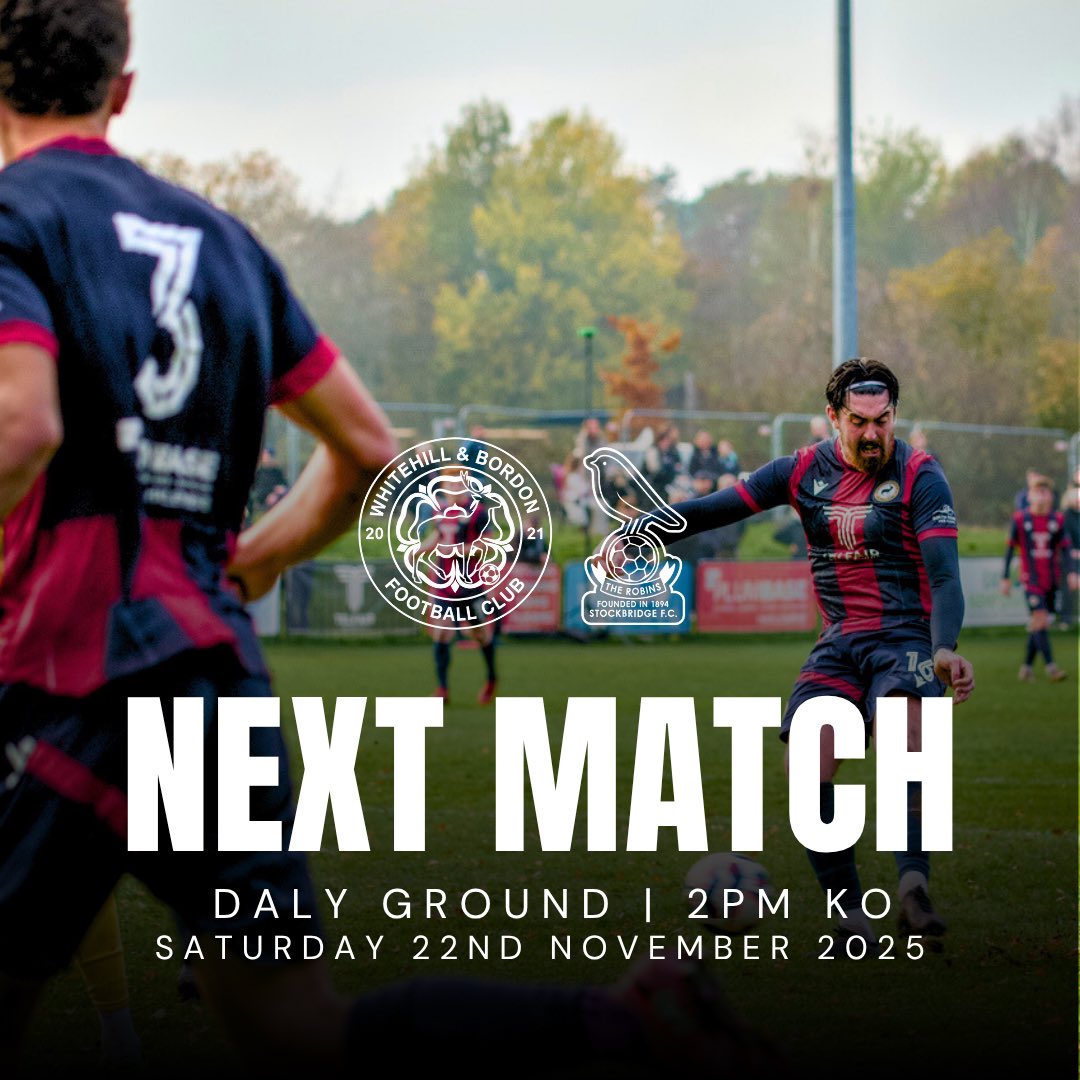 BordonFc's tweet image. 🔜𝗡𝗘𝗫𝗧 𝗨𝗣 | We host @Stockbridge_FC in the @HantsLeague 

Come down and support the lads 🤝

🔴🔵#UpTheStags 🦌