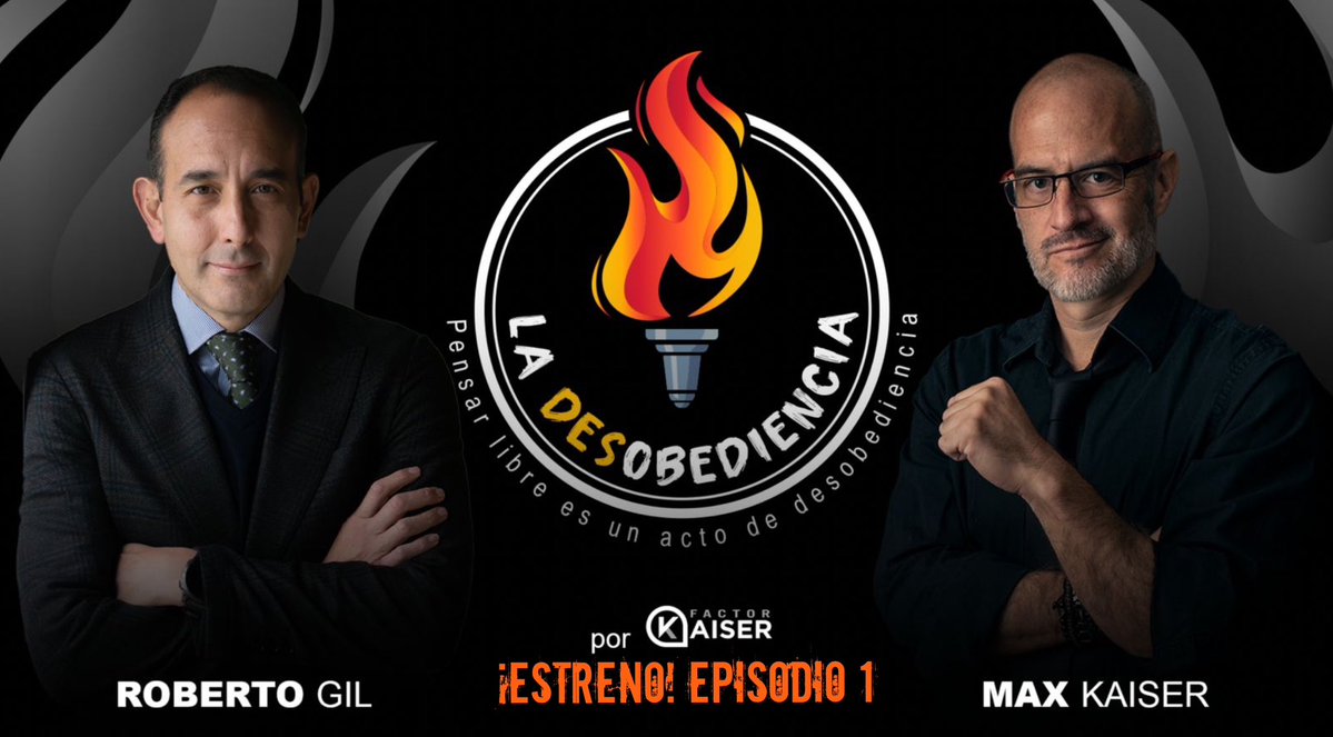 MaxKaiser75's tweet image. Hoy NACE un NUEVO PROGRAMA de @factor_kaiser 

LA DESOBEDIENCIA 

Con @rgilzuarth y @MaxKaiser75 

Todos los jueves, a las 18:00 por @YouTube y todas las plataformas de podcast! 

Episodio 1: El Morenato Ataca a la Juventud Crítica

ENTRA AQUÍ 👇🏼
youtu.be/ONRad_bm2q0?si…