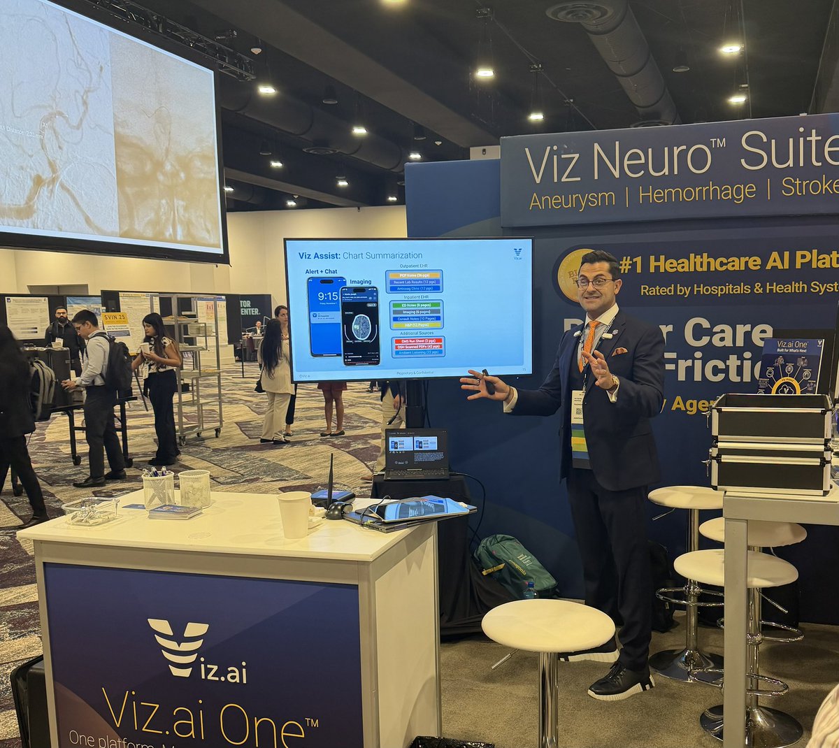 An excellent session! <a href="/AmeerEHassan/">Ameer E. Hassan</a> is a key voice in leveraging technology for neuro care. 🧠 A powerful presentation at #SVIN25 on the transformative role of <a href="/viz_ai/">Viz.ai</a> in SDH care workflow, particularly how Viz is streamlining diagnosis and treatment.<a href="/svinsociety/">SVIN</a> @MTrombectomy