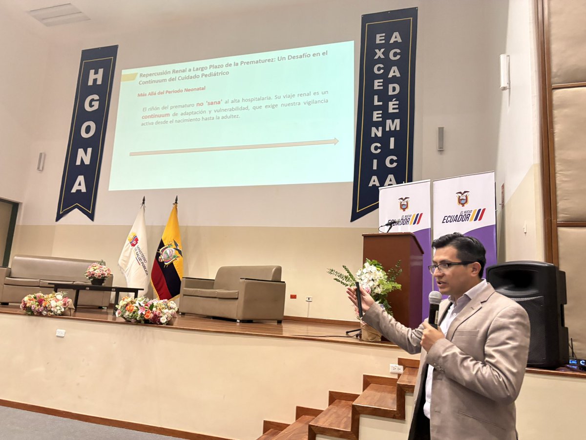 En el <a href="/HgonaSalud_Ec/">Hosp. Luz Elena Arismendi - HGONA 🇪🇨</a> 
se destacaron ponencias sobre colestasis neonatal, método canguro integral, displasia broncopulmonar, parto humanizado, apoyo psicoemocional, cardiopatías, entre otros.

Avanzamos juntos hacia una atención neonatal más humana, segura y basada en evidencia.