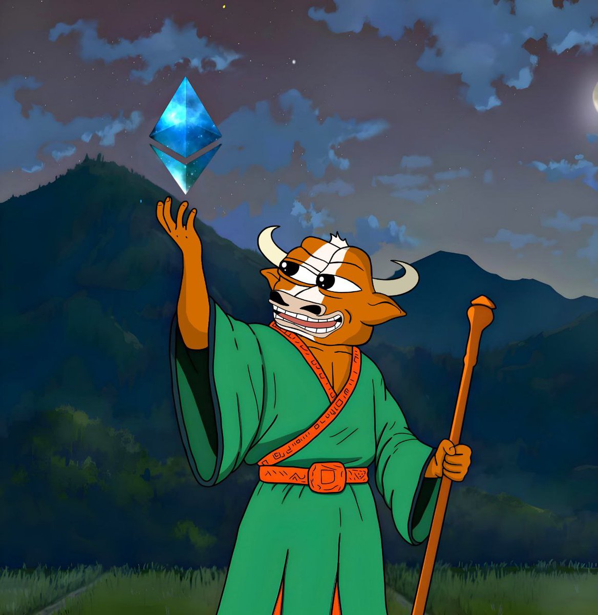 mumucoineth_'s tweet image. Always bullish.