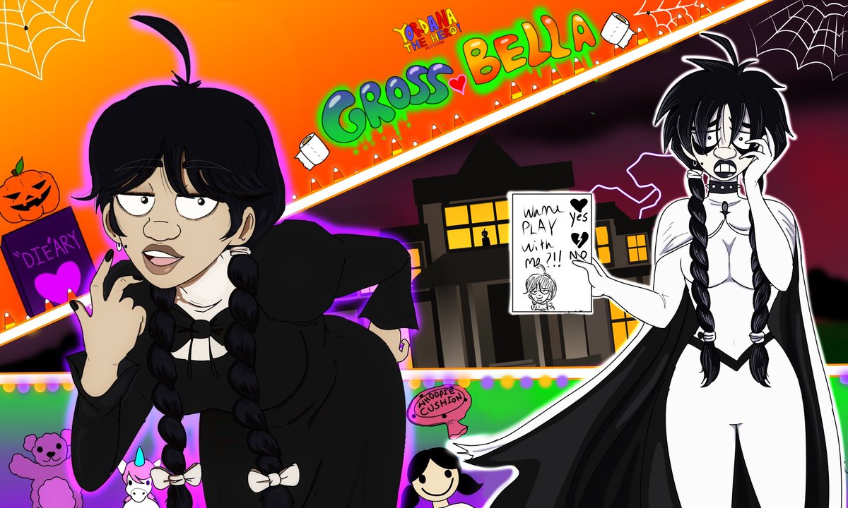 AFujins's tweet image. Gross Bella aka The Flashbang
#originalcharacter #indiecomics #OC