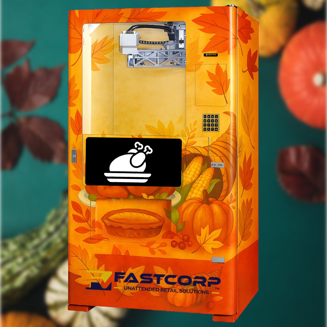 We’re not saying you should vend a turkey… but the Fastcorp DIVI absolutely could if you wanted to.🦃
hubs.ly/Q03TfPLm0