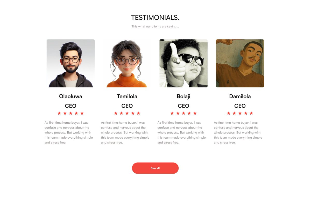 kom_bol's tweet image. Day29 of my UI/UX journey...Testimonials design today for the landing page.
#UIDesign #UIUXDesign #designer #Consistency