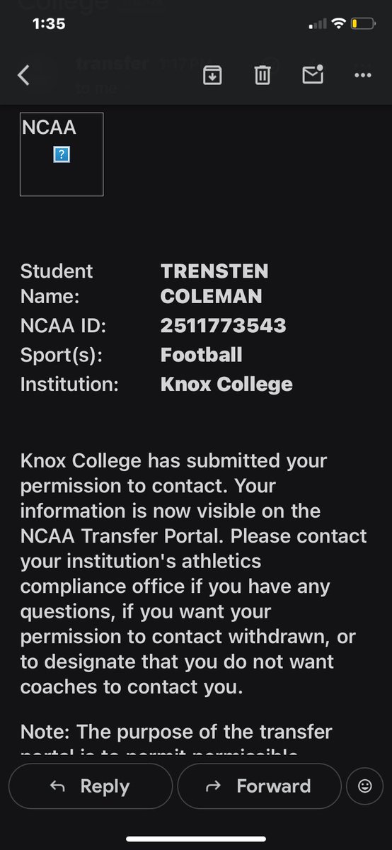 Trensten”TC” Coleman tweet media