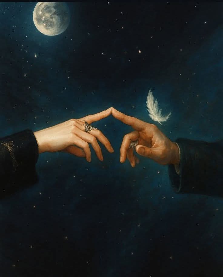 Nel disordine dei giorni, 
basta un’eco familiare e il cosmo 
si ricompone senza far rumore. 🌘

Buona 🌕