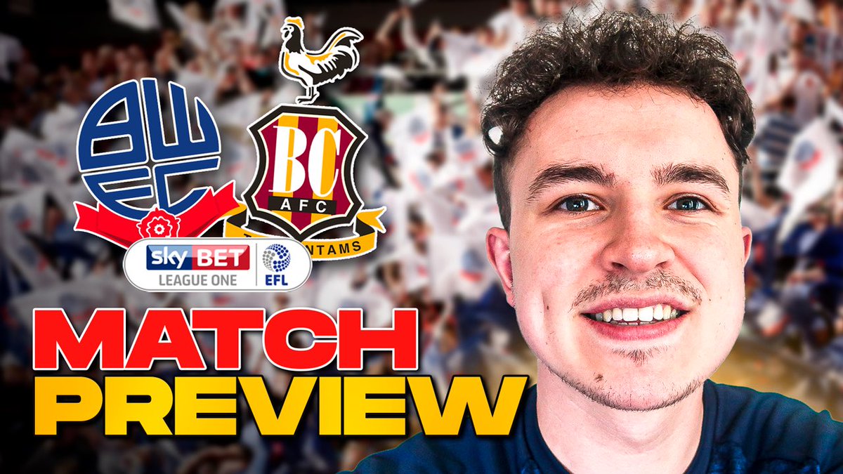 SHD_Backup's tweet image. NEW SHD+ VIDEO OUT NOW!🐓

*HARDEST GAME Of The SEASON SO FAR? | Bolton Wanderers vs Bradford City Match Preview*

Watch Here 👉youtu.be/AAMWyeITc0Y?si…

Can We Hit 180 Likes?👍
❤️+♻️Appreciated🙏
#BCAFC #BWFC #Bantams #Trotters #BradfordCity #BoltonWanderers #FA #Bolton #Bradford