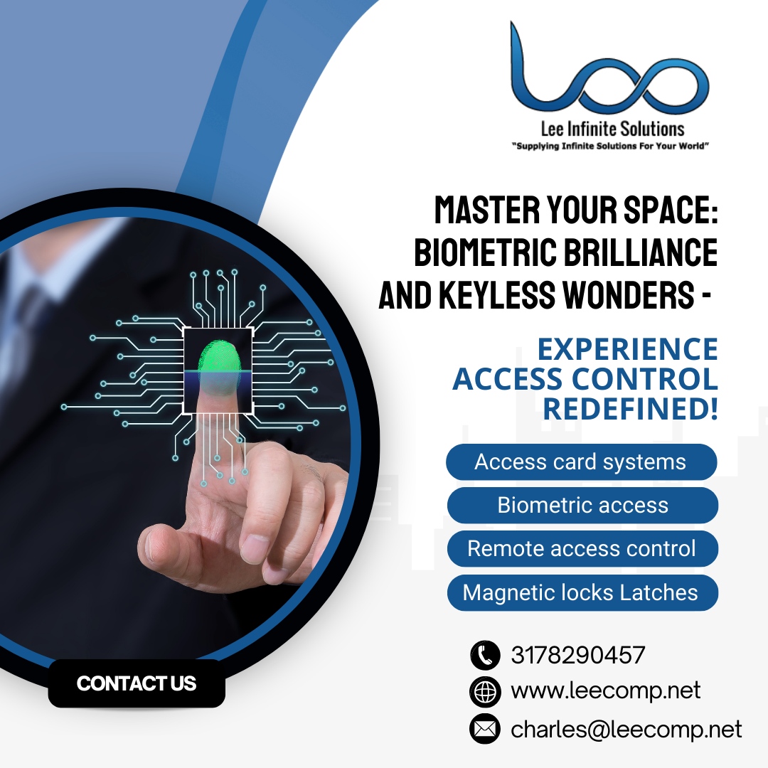 leecomp's tweet image. Step Into the Future of Secure Access. From biometric brilliance to seamless keyless entry🔐Experience smarter, faster, &amp;amp; reliable access control with our advanced solutions.
📞317-829-0457
🌐leecomp.net
#AccessControl #BiometricSecurity #KeylessEntry #SmartSecurity