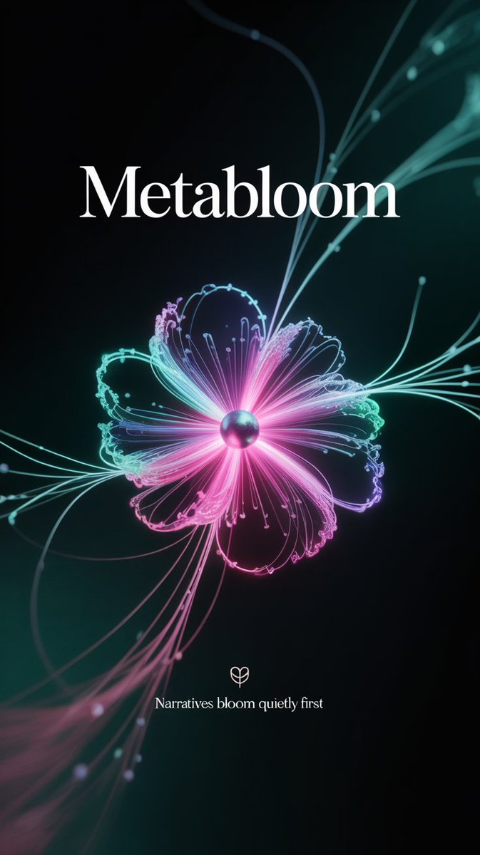 MetaBloomsol's tweet photo. Every narrative starts as a seed:
a keyword spark, a cluster forming,
a quiet resonance building.

MetaBloom captures the bloom
before the meta appears.

#MetaBloom #Metasignals #Solana https://t.co/dWinQZYKI6