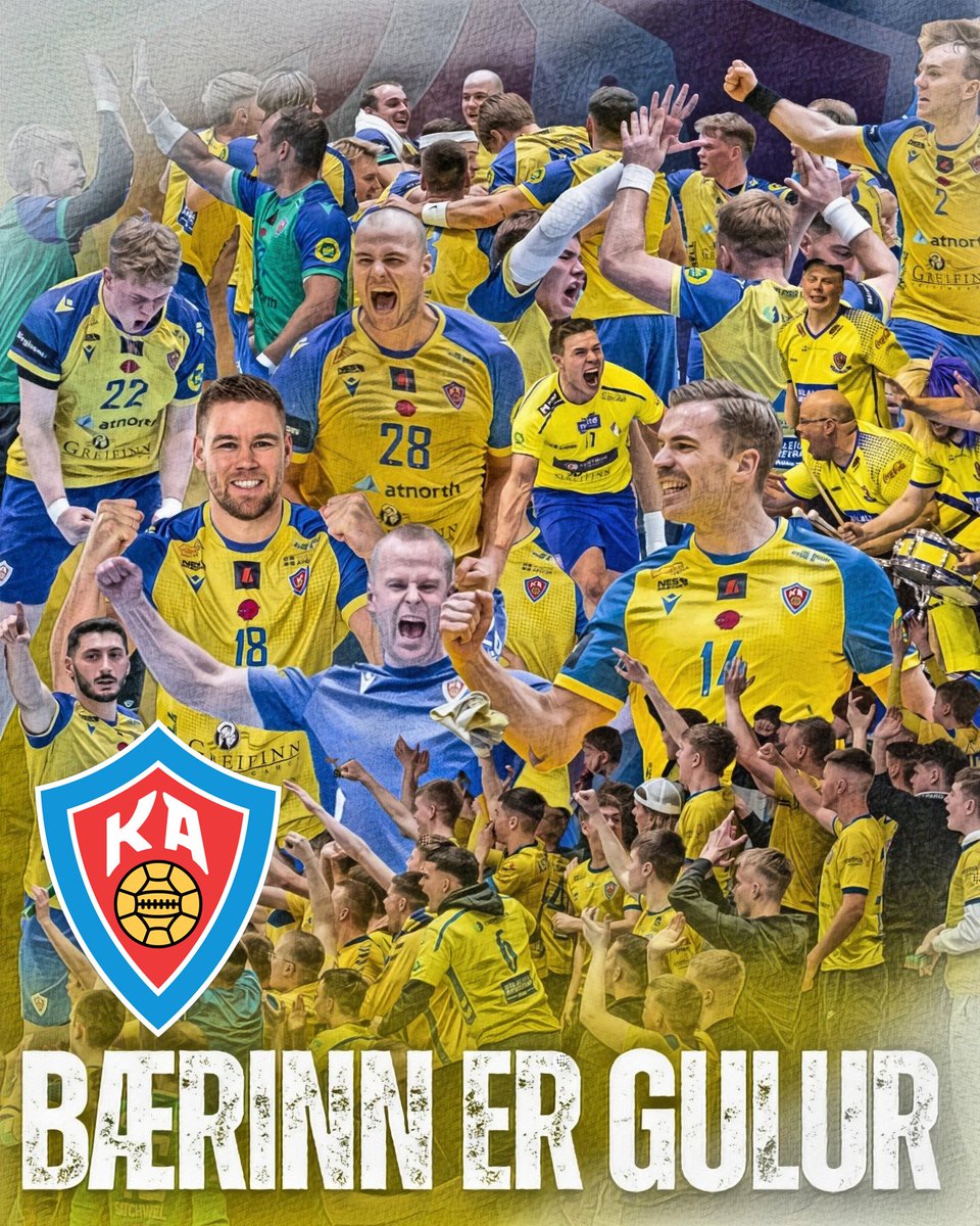 saevarp's tweet image. Hrikalega var þetta gaman, geggjaður leikur, frábær mæting frá báðum liðum og sturlaður stuðningur beggja megin.  Frábært fyrir handboltann að fá svona nágrannaslag.  Förum glaðir á koddann í kvöld :) #LifiFyrirKA