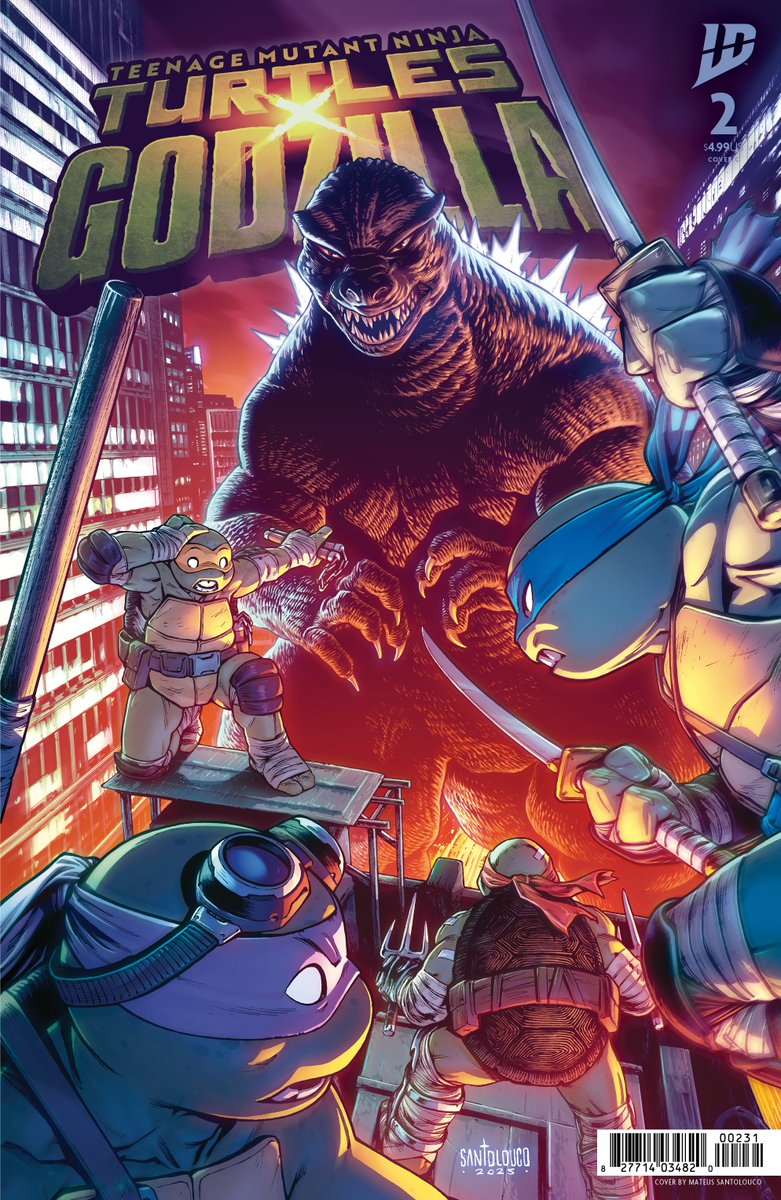 IDWPublishing's tweet image. #KingGhidorah has come to NYC!

It’s up to the #Turtles, led by #Splinter, to stop the three-headed #kaiju.

Meanwhile, only #Mechagodzilla defends Tokyo against #Godzilla, #Rodan, and #Anguirus!

Pre-order #TeenageMutantNinjaTurtles x #Godzilla #2 at LCS!

#Tmnt #TMNTxGodzilla