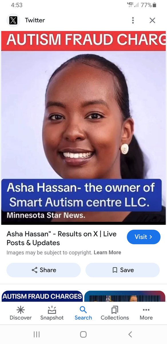 SavyGraycee's tweet image. Minnesota Autism Scam:

Charged is Asha Farhan Hassan, owner of Smart Therapy LLC. 

Hassan and her partners recruited families from the Somali community
and paid parents monthly kickbacks ranging from $300 to $1,500 per child. #Autism #Scam #Somali