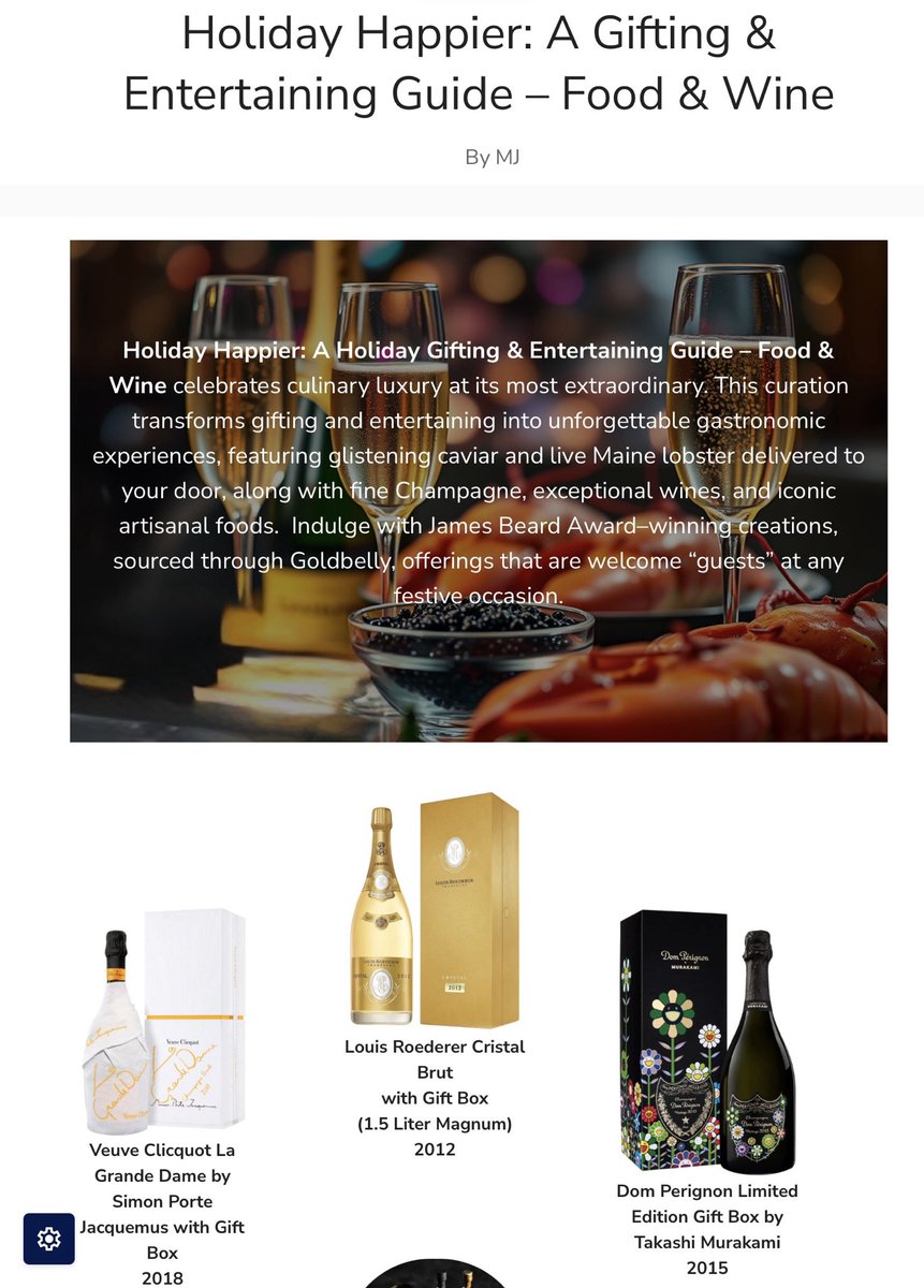 Holiday Happier Gift Guide:Food and Wine luxe-edit.com/holiday-happie… #caviar #wine #lobster #Goldbelly