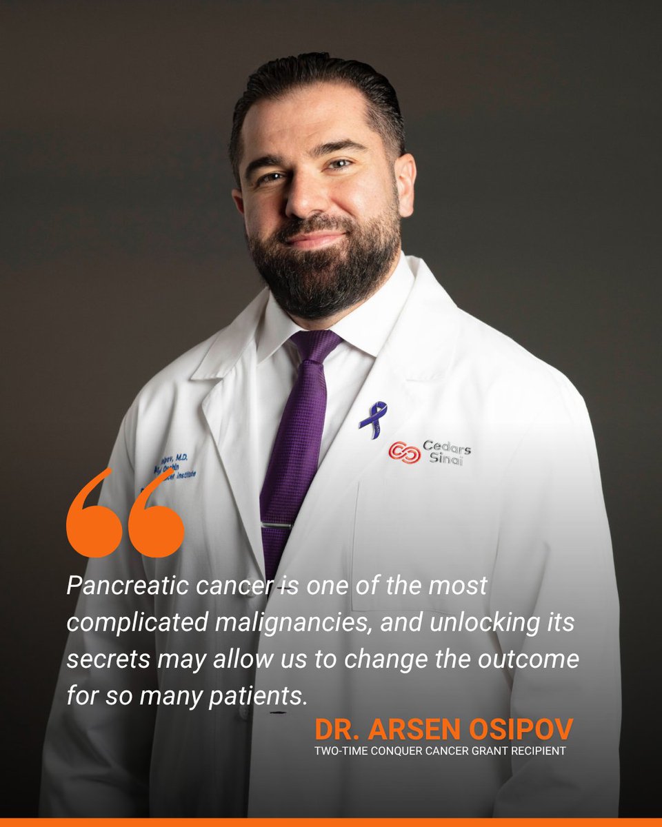 ConquerCancerFd's tweet image. Knowing the dramatic impact of pancreatic cancer, @DrArsenOsipov, a 2-time Conquer Cancer grant recipient, is focused on research to make its cells more sensitive by targeting proteins like focal adhesion kinase (FAK). Learn more about the research: brnw.ch/21wXGvO