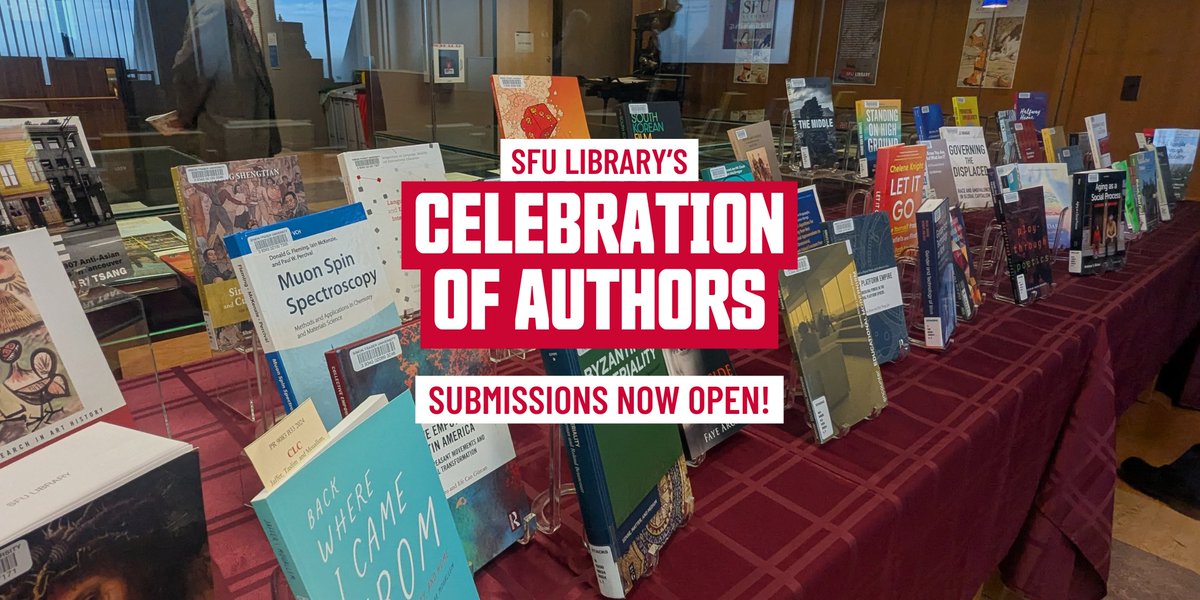 SFUalumni's tweet image. The Celebration of Authors is back! It’s a university-wide event that publicly acknowledges and honours community members—including alumni—who have authored or co-authored a publication within the 2025 calendar year. Deadline: Jan 7, 2026.

Learn more: ow.ly/k5By50XurkY