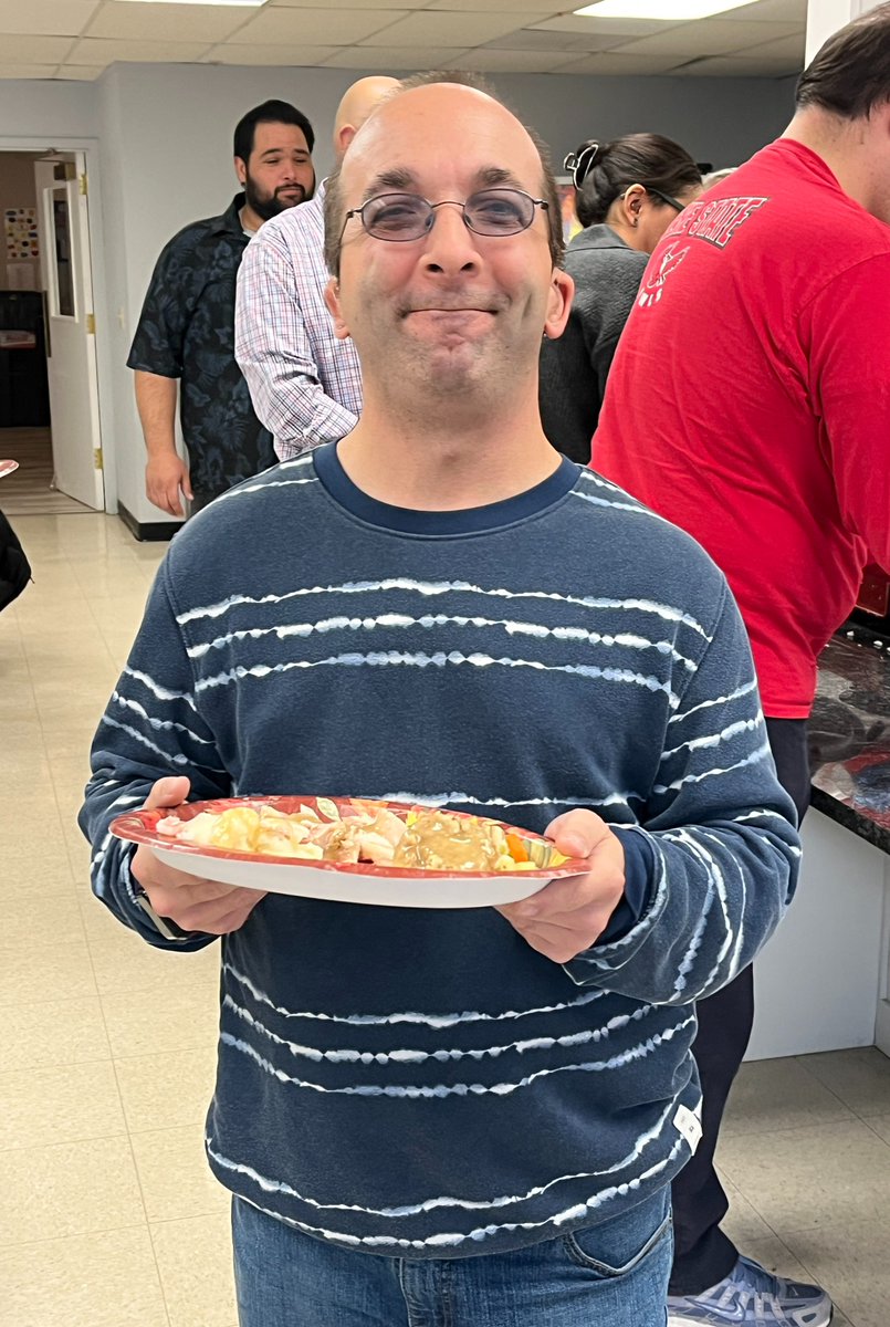 Today, individuals in our Day Programs and Cape Abilities staff came together to share Thanksgiving lunch. 🧡

A very special thank-you to Jean West for preparing such a beautiful meal for everyone to enjoy! 🦃🍂