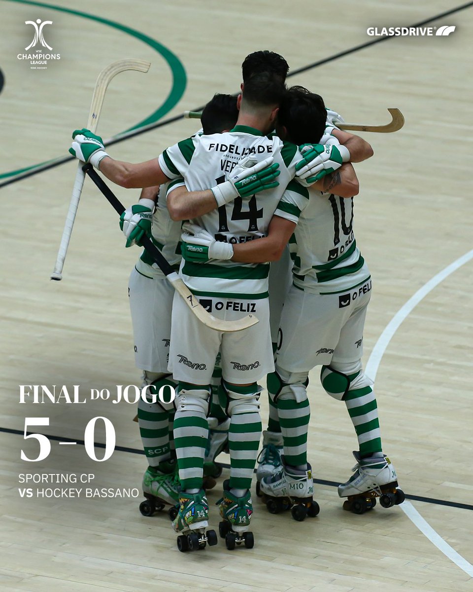 #HóqueiSCP | ⏹️ 𝙂𝙍𝘼𝙉𝘿𝙀 𝙑𝙄𝙏𝙊́𝙍𝙄𝘼 dos nossos Leões na 2.ª jornada da WSE Champions League 🤩

🏑 Rafa Bessa, Nolito, Verona, Diogo Barata e Danilo Rampulla.
🟢 5-0 🟡 // #SCPHB