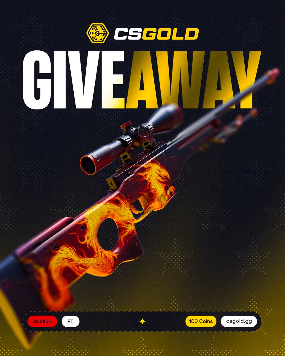 rgLyCS's tweet image. 🎁$100 AWP | Wildfire❤️

To enter:
✅Retweet &amp;amp; Like,
✅Follow: @rgLyCS, @csgoldbet,
✅Tag a friend.

🍀Good Luck!
⏰Ends in 7 days!

#CS2 #CS2Giveaway