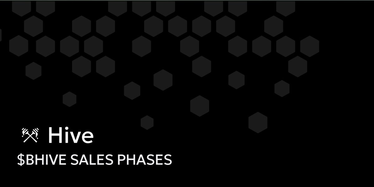 hive_monad's tweet image. The Bhive sale uses three fixed-price phases. 
Equal supply in each phase. No bonding curve, no auction.