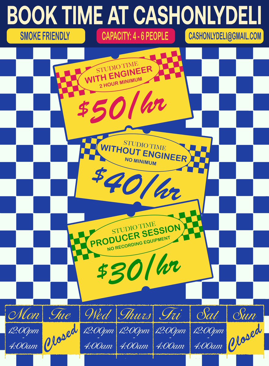 Come Make CashOnlyDeli🏡 Your Home!

We are accepting new client bookings , all pricing available in the graphic

📧: contact cashonlydeli@gmail.com to book