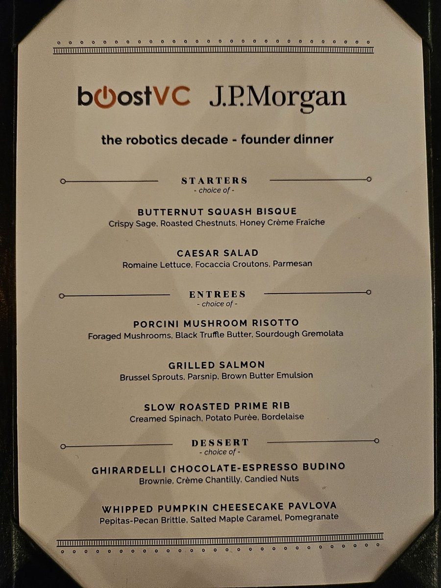 LabsRainier's tweet image. Our founder joined an invite-only robotics dinner with @BoostVC. Key theme: robotics is in its execution era — sim-to-real, data value, ROI, and real deployments.
#Robotics #DeepTech #AI #Humanoid #Quadruped #BoostVC