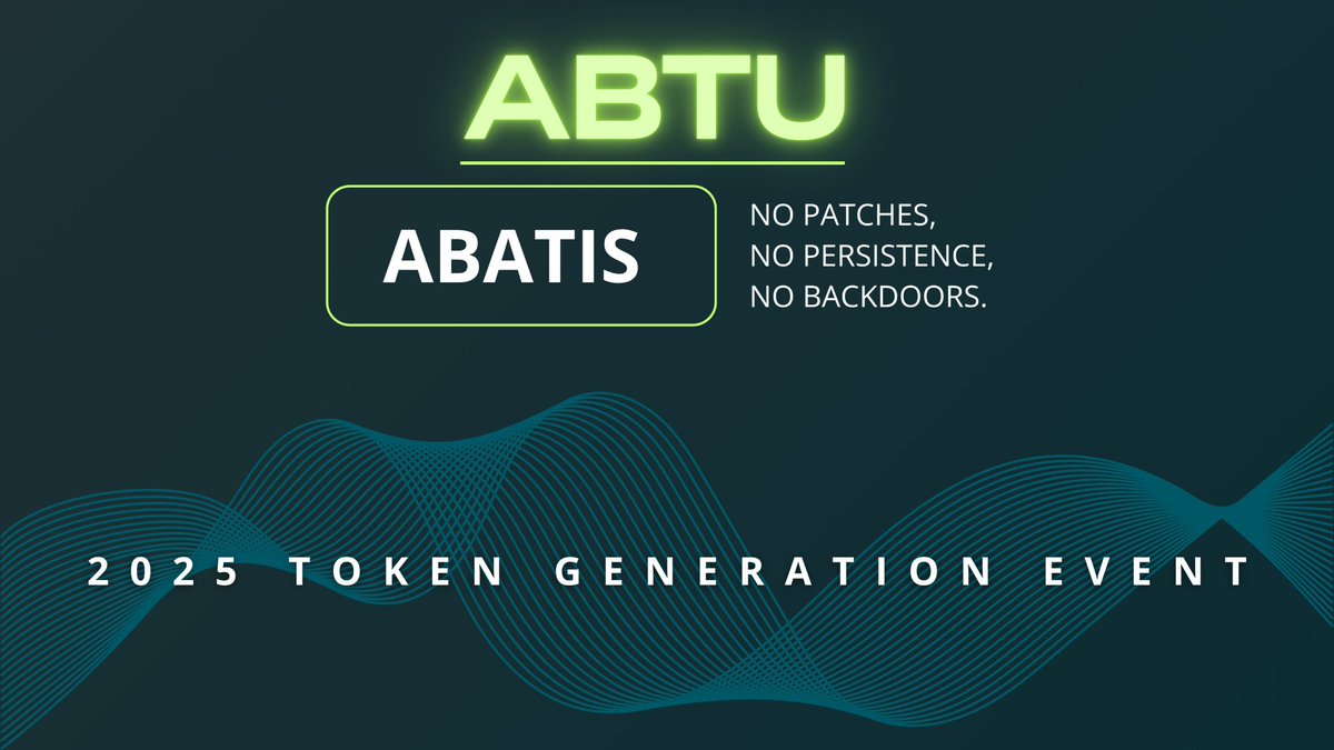 hamzzylee001's tweet image. @Abatis_ABTU isn’t just a firewall.  
It’s AI-powered foresight in a trustless world 🤖🛡️  
Stay protected. Stay ahead.  
#AbatisProtocol #SecureTheFuture