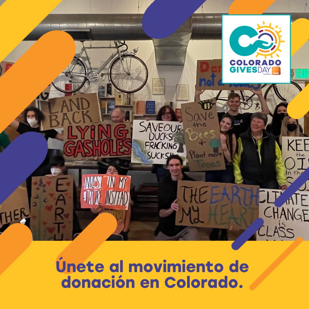 Every gift matters, and together we can protect Colorado's climate! Celebrate CO Gives Day by supporting our mission to build a fossil-free future powered by 100% renewable energy, and empower communities to fight for environmental justice. Donate at 350colorado.org/donate!