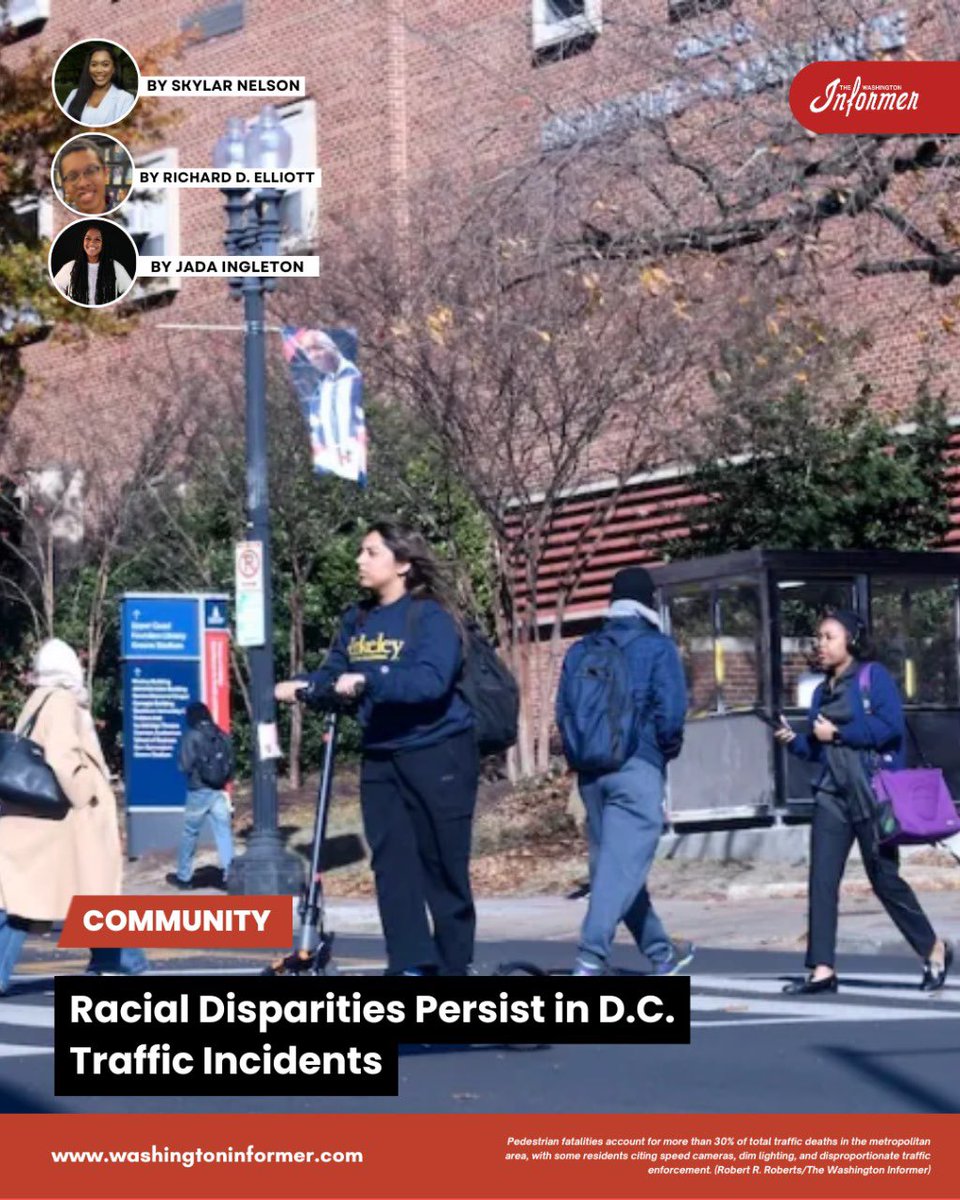 WashInformer's tweet image. DC sees rising traffic injuries and racial disparities; advocates push for stronger insurance, safety reforms, and equitable road solutions.

Read More: washingtoninformer.com/dc-traffic-ris…

#DC #DMV #WashingtonDC #RoadSafety #Equity
