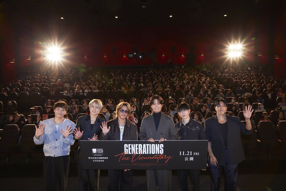 entameclipnews's tweet photo. GENERATIONS、自身初のドキュメンタリー映画「GENERATIONS：The Documentary」公開前日イベントにメンバー登場。「美しい、華やかな部分だけではなく自分達のリアルを見ていただきたい」（メンバーコメント全文あり）

 📎詳細👉 https://t.co/tenHsNa2EI

#GENERATIONS https://t.co/vbGv801BSl