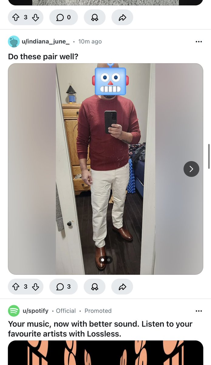 ProjectCensor's tweet image. Maybe i’m evil but sometimes I scroll down r/mensfashion on reddit when I need a good chuckle