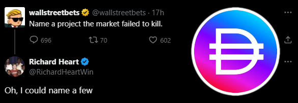 DuRtY_Crypto's tweet image. PulseChain. How many people declared pDAI &apos;dead&apos; after MakerDAO ESM and its second -99% move?

Then the impossible happened.

Quietly.
Against every skeptic.
What was written off… returned.
The resurrection.

Do you believe in the prophecy?