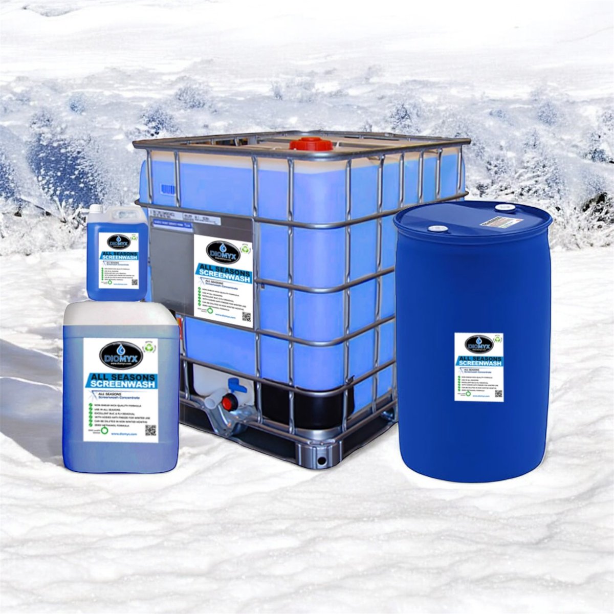 Need Screenwash for your or your clients Fleets? Buy DIRECT from the manufacture.. our label or yours.. promote YOUR brand… from 1 litre to 1000L delivered to your door!
Produced in our Derbyshire facility.
More at diomyx.co.uk