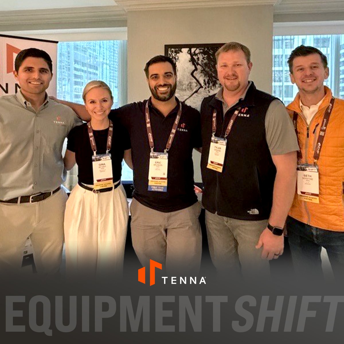 Tenna_Co's tweet image. Did you see Tenna&apos;s &quot;Miami Vice&quot; shirts at AEMP EquipmentSHIFT 2025 earlier this month? Whether you attended our welcome reception or stopped by our booth, Jose&apos;s Tech Talk or focus group, we valued discussing all things #constructiontech. Thank you @AEMP_ORG for a great event!