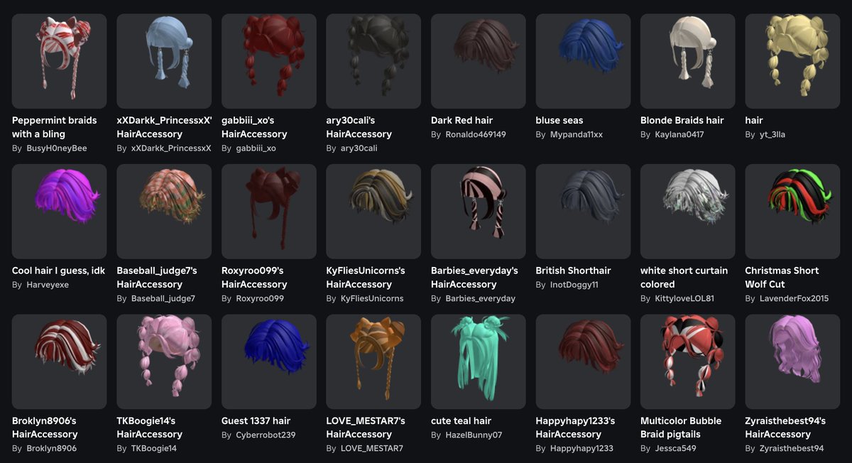 WearBlueberry's tweet image. Stop - you&apos;re blowing us away with your hair creations 💙 
roblox.com/games/92883716… 

#DESIGNUGC!