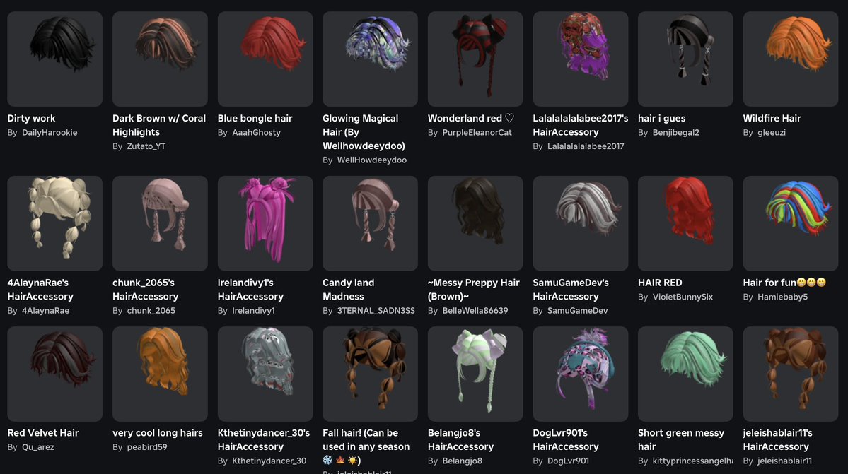 WearBlueberry's tweet image. Stop - you&apos;re blowing us away with your hair creations 💙 
roblox.com/games/92883716… 

#DESIGNUGC!