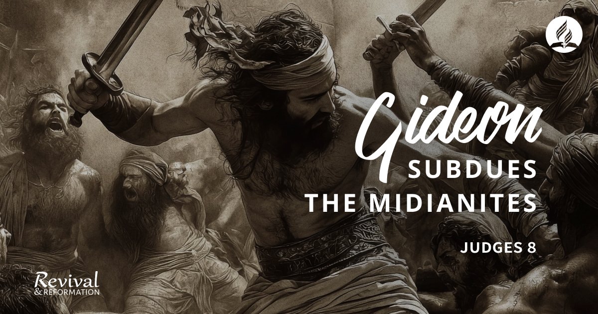 Revive_Reform's tweet image. Gideon had just defeated the Midianites and killed the kings, Zebah and Zalmunna. Israel responded in gratitude by asking Gideon to be their king. 
Brennon Kirstein

Go to Daily Bible Reading 👉 revivalandreformation.org/bhp/en/bible/j…