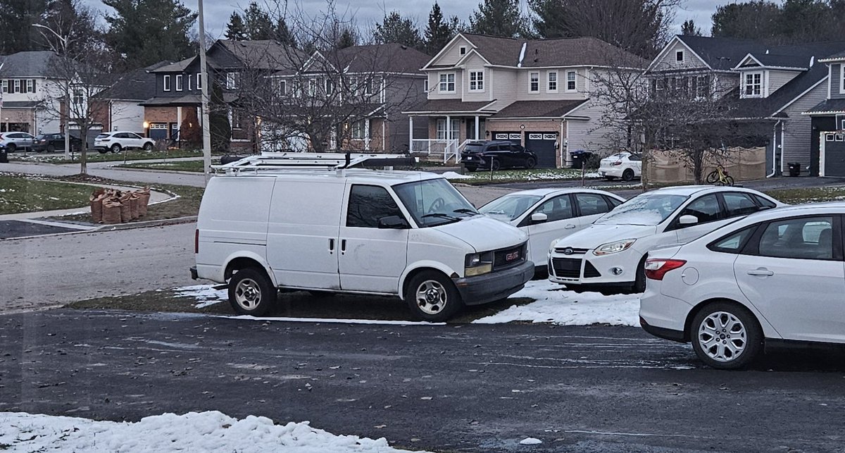 3 of these vehicles are parked on the front lawn with no licence plates. If there was a fire then the house would burn down with no clear access to the property.