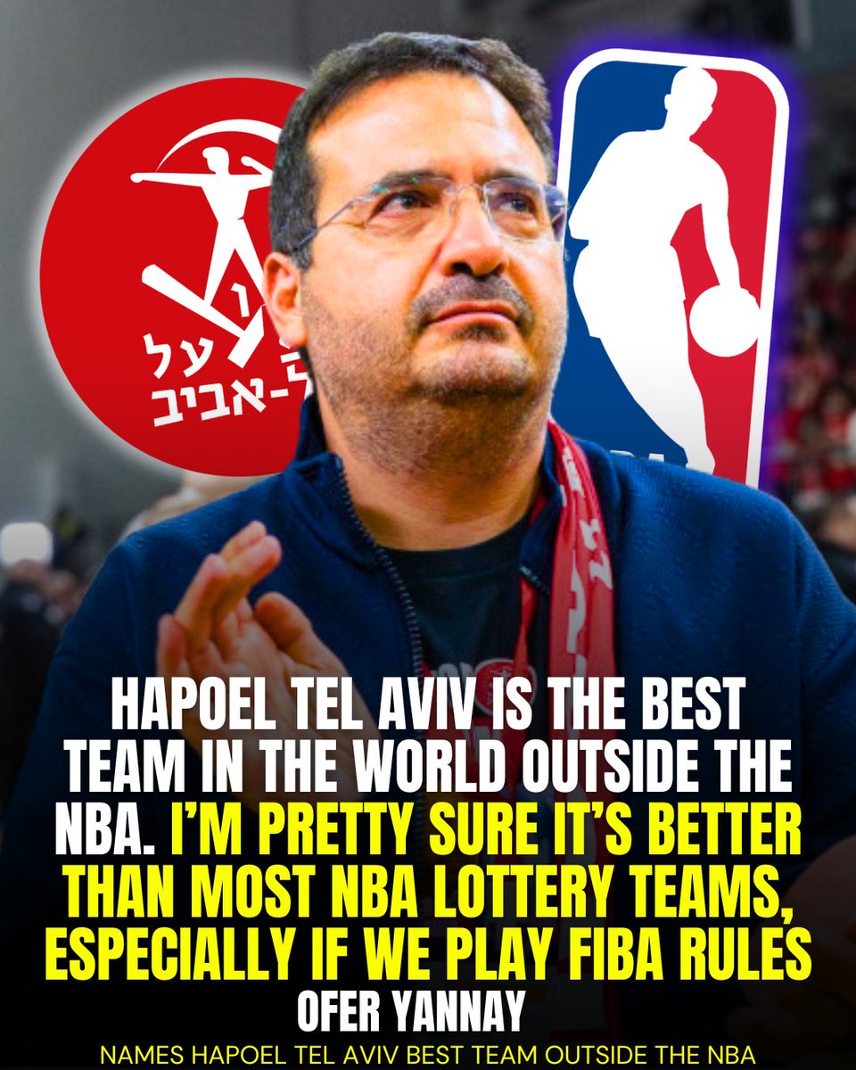 Eurohoopsnet's tweet image. ⚪ 🔴 🇮🇱 Hapoel Tel Aviv owner Ofer Yanay believes his team is better than &quot;Most NBA lottery teams&quot; right now

THOUGHTS? 🤔