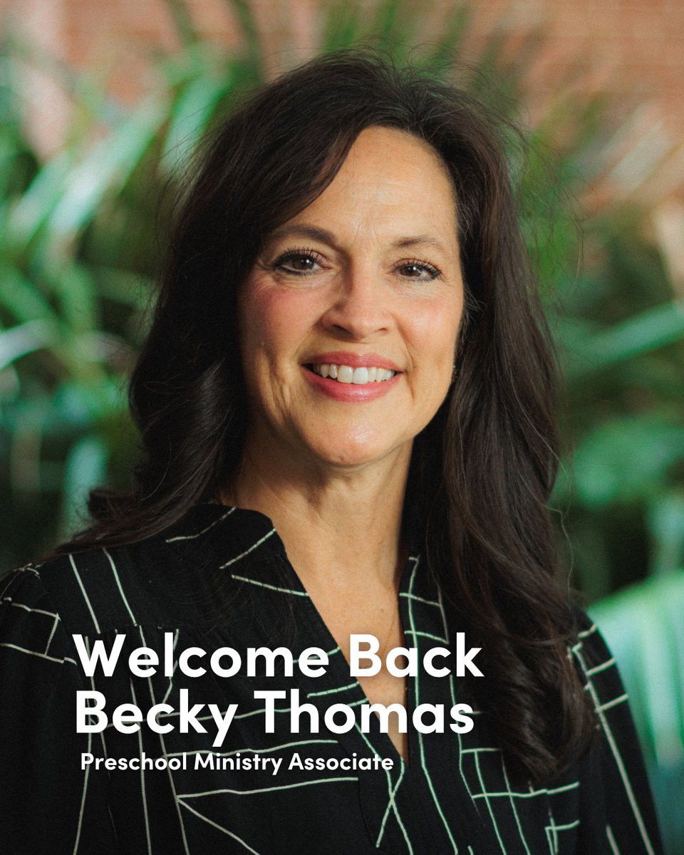 We thrilled to have Becky back on our team as the Preschool Ministry Associate!