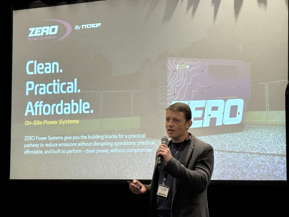 MiningTech1's tweet image. George Rubin from TYCROP Manufacturing Ltd. sharing on clean affordable power solutions at MiningTech North America Conference &amp;amp; Expo at Vancouver 🇨🇦