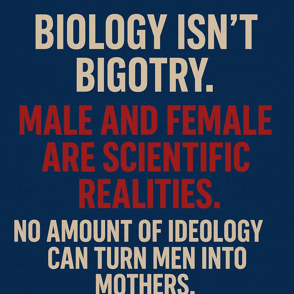 miriti55453's tweet image. Chromosomes don’t lie: XY is male, XX is female.
Claims that men can give birth aren’t grounded in biology, but demonology nonsense.