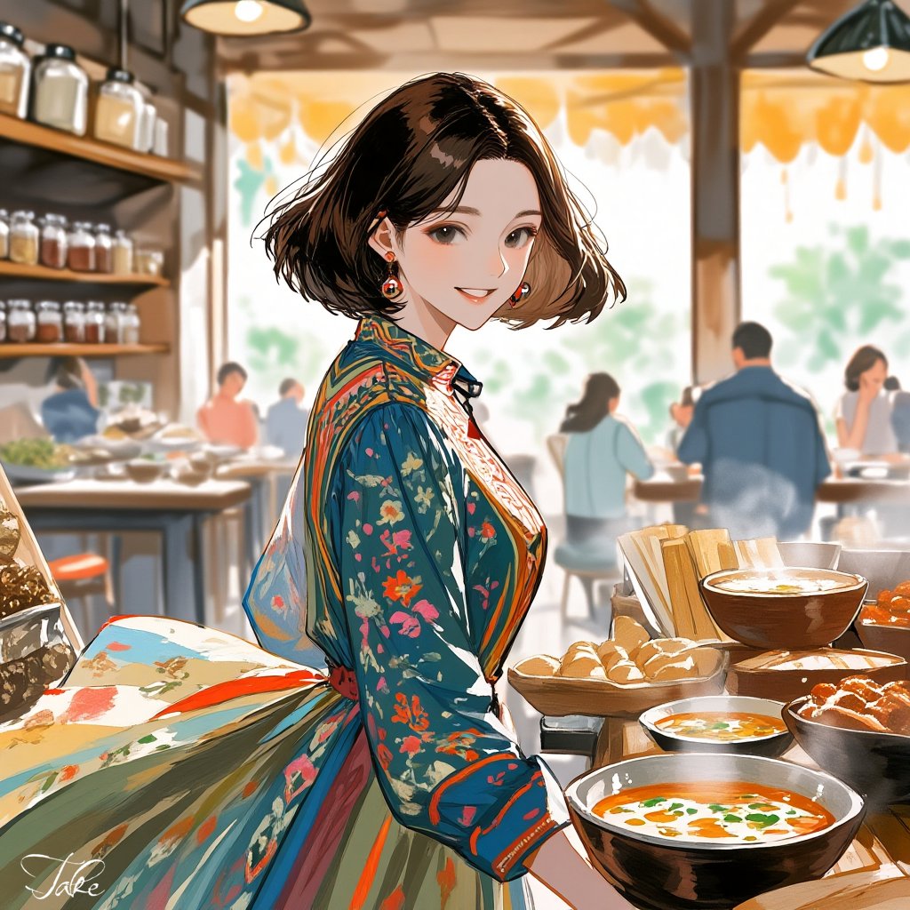 お昼です。
#Pixaiart 
#AIイラスト