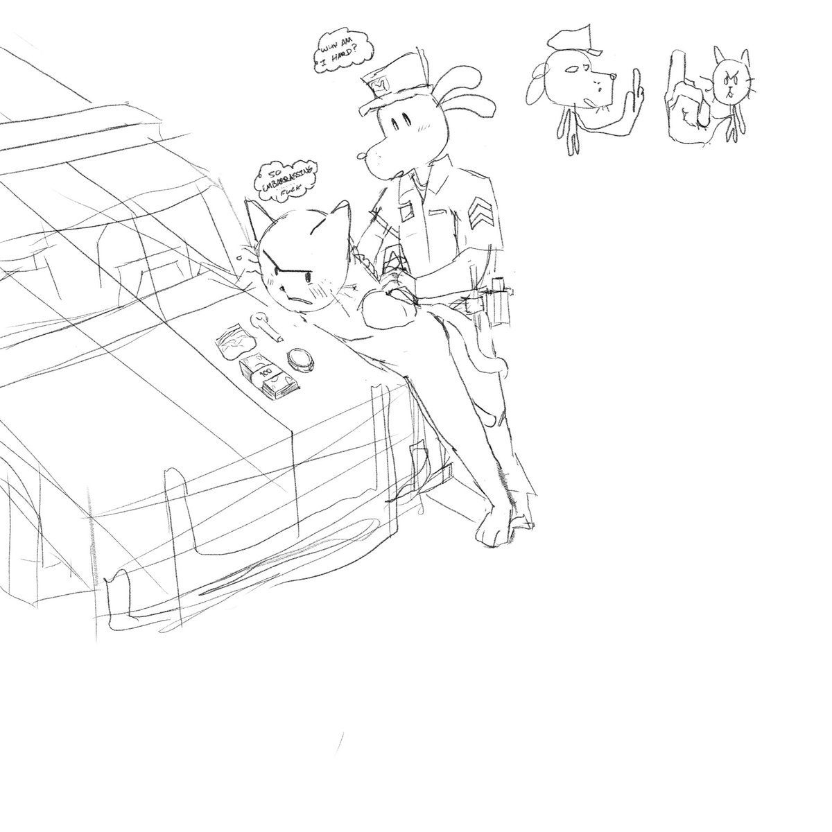 PANDAPHRODISIAK's tweet photo. Dogman and Petey the Cat sketch #dogmanxpetey #dogman https://t.co/0fl70isFuk