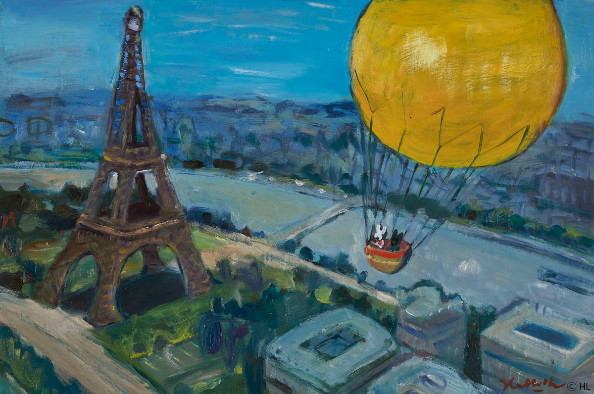 Gaspard_Lisa_JP's tweet image. ついにエッフェル塔と肩を並べたふたり
#リサとガスパール #リサガス #GaspardetLisa