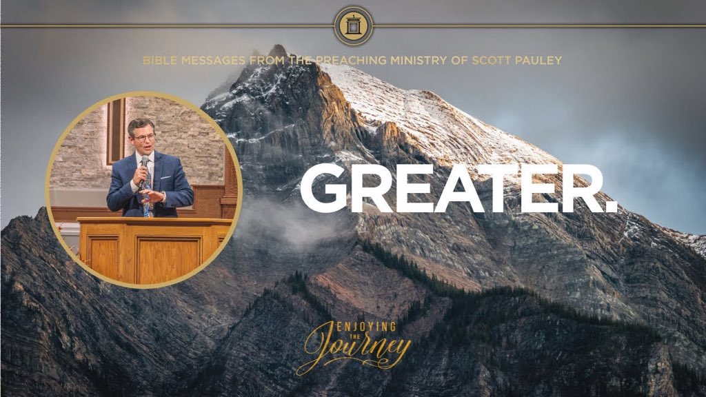 There is no one as wonderful or powerful as our Lord Jesus Christ. He is greater than all. Join Scott Pauley for this message from John 14. Watch: youtu.be/wRozc0p1Rzs