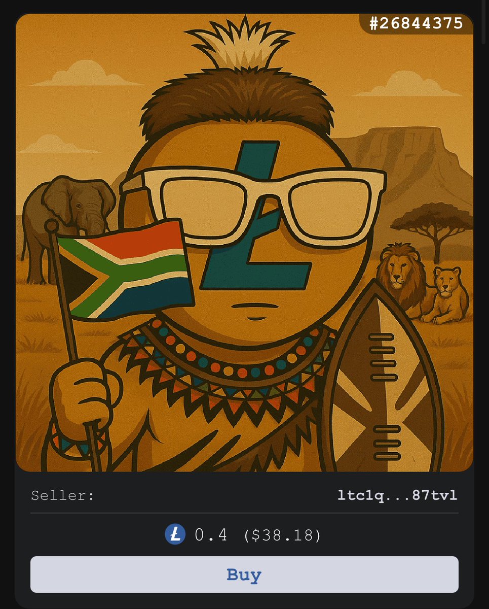 LitecoinChads's tweet image. Chads are on a real discount today.

21 international #Litecoin Chads left!

Floor price of 0.4 $LTC!

Collection: chikun.market/collections/li…

#LTCC #LitVM #Luxx #Lits