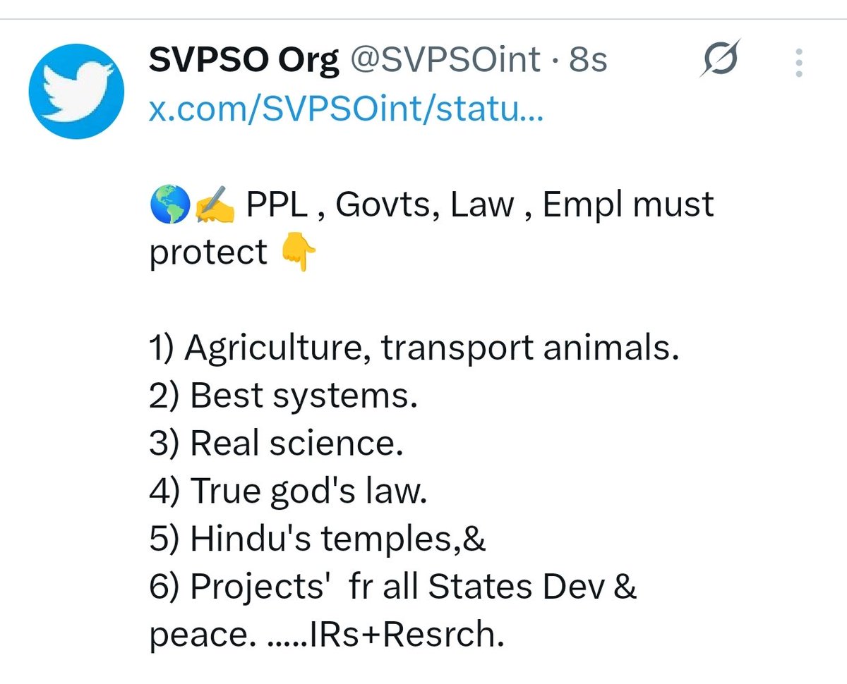 SVPSOint's tweet image. 🌎✍️ Best Systems, Real Science, &amp;amp; True god&apos;s law can save , develop all States/ Nations in the World.  ......IRs, Sur, hist, studies, reserch, results &amp;amp; PPL Q, staff Q, Agencies Q?🙏 . 

#Public, #Govts , #Judges, #Advocates, #Youth, #Womens, 
#People , #India ,#World .