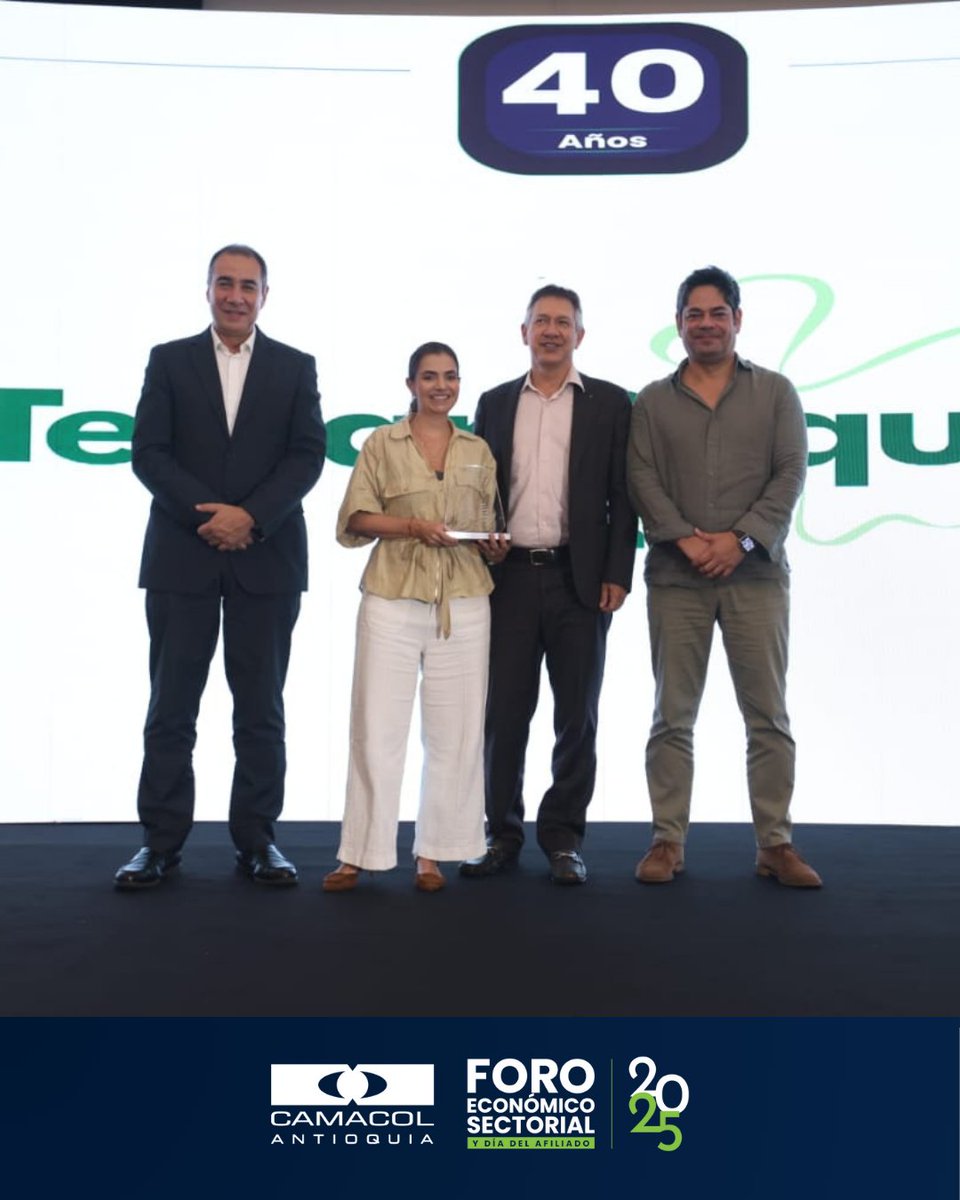 📺❤️ Hoy celebramos los 40 años de <a href="/Teleantioquia/">Teleantioquia</a>, un medio que ha informado, conectado y acompañado a millones de antioqueños.

Gracias por ser parte de esta historia que sigue creciendo y transformándose 🙌🏼.

¡Que vengan muchos años más construyendo región!